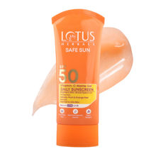 Lotus Herbals SafeSun Vitamin C Matte Gel Daily Sunscreen SPF 50 PA+++ | For All Skin Types