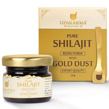 Upakarma Ayurveda Premium Ayurvedic Pure And Natural Shilajit Gold Resin With Pure Gold Dust