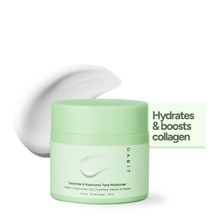 Gabit Ceramide & Hyaluronic Acid Face Moisturiser With Vitamin C & Oats to Hydrate, Brighten Skin
