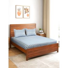 Saral Home Caci Soft Bed Sheet with 2 Pillow Cover Grey (Queen)