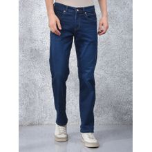 CRIMSOUNE CLUB Men's Blue Straight Jeans