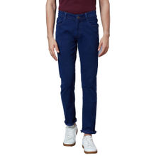 Park Avenue Super Slim Fit Solid Fancy Blue Jeans