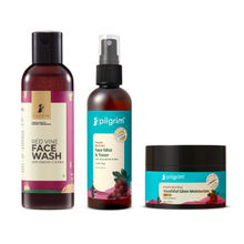 Pilgrim Red Vine Kit Dawn To Dusk Ritual, Moisturizes & Protects Skin All Day & Night