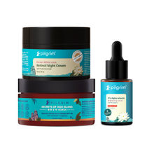 Pilgrim White Lotus & Retinol Day & Night Repair Combo - Reduces Wrinkles & Revitalizes Skin