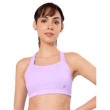 Amante Purple Padded Non-wired Full Coverage High Impact Energize Performance Sports Bra