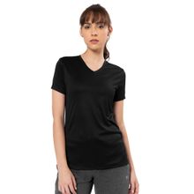 Amante Black Short Sleeve V-neck Energize Active T-shirt