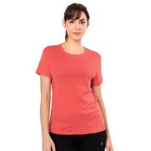 Amante Red Short Sleeve Round Neck Essential T-shirt