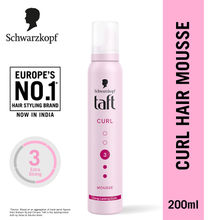 Schwarzkopf TAFT Curl Hold 3 Hair Mousse For Long Lasting Cu...