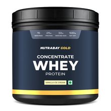 Nutrabay Gold 100% Whey Protein Concentrate - Vanilla Ice Cream