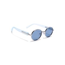 Eyejack Unisex Polarized UV Protected Oval Blue Lens Sunglasses - WU14110PCL2200 (53)