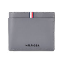 Tommy Hilfiger Drammen Men Leather Global Coin Wallet For Men - Grey