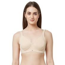 SOIE Women's Full Coverage Non padded Wired Bra - Nude
