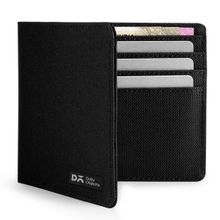 DailyObjects Black Ballistic Nylon Slim Classic Billfold Wallet