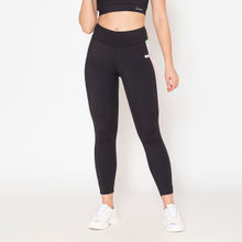 Clovia Activewear Ankle Length Tights In Black Black