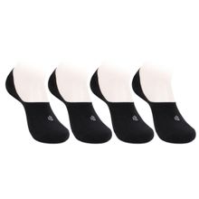 Bonjour Unisex Cotton Loafer Socks In Black (Pack of 4)