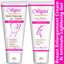 Vigini Intimate Private Bikini Area Lightening Brightening Serum Gel & Breast Size Increase Cream