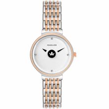 Franklord Elegance Timepiece Invisible Series Analog Silver Watch for Women (M)