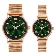 Franklord Romeo and Juliet Couple Watch Series Analog Green Watch (M)