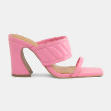 IYKYK by Nykaa Fashion Glam Pink Slip-on Multistrap Block Heels