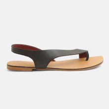 IYKYK by Nykaa Fashion Lucy Premium Trendsetter Black Strap Flats