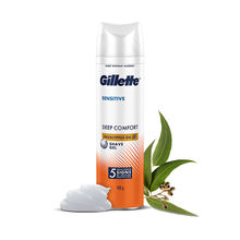 Gillette Sensitive Shaving Gel, Deep Comfort With Aloe Vera| 0% Parabene