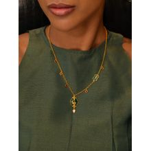 Shaya by CaratLane Women Son Chiraiya Kundan Gold Plated 925 Silver Necklace