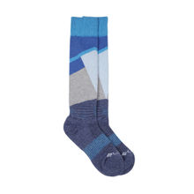 Columbia Unisex Blue Color Blended Fabric Intersection Socks