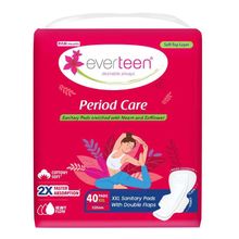 Everteen Period Care XXL Soft 40 Sanitary Napkins Pads 320mm with Double Flaps - Pack Of 40