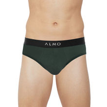 Almo Rico Metallic Solid Organic Cotton Brief - Green