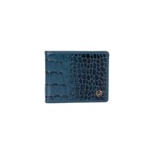 Da Milano Genuine Leather Ocean Blue Mens Wallet