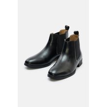 Snitch Black Knight Ankle High Chelsea Boots