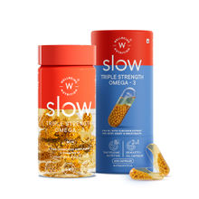 Wellbeing Nutrition Slow Triple Strength Omega-3 Fish Oil With Curcumin Extract