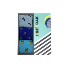 Mint & Oak Giftbox Of 3 - Tropical Socks - Multi-Color (Free Size)