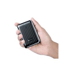 Portronics Zapcell 10K 10000 mAh Smallest Power Bank with 22.5W Max Output (Black)