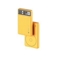 Portronics Luxcell Wireless Mini 10000 mAh 15W Magnetic Wireless Power Bank (Yellow)