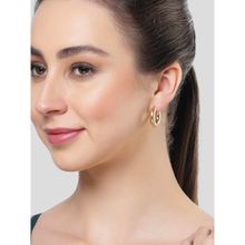 Karatcart Gold-Plated Small Hoop Earrings for Women