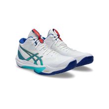 ASICS SKY ELITE FF MT 3 Men White & Blue Indoor Badminton Shoes