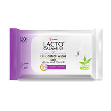 Lacto Calamine Oil Control Face Wipes, Makeup Remover wipes with Neem & Aloe