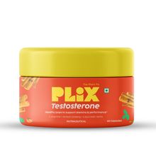 PLIX Herbal Testosterone Booster for Men With Korean Ginseng, L-Arginine, Ashwagandha and Gokshura