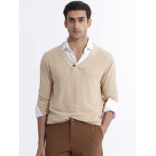 Rare Rabbit Breeze Primary Beige Sweater