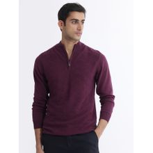 Rare Rabbit Troyo Primary Purple Sweater