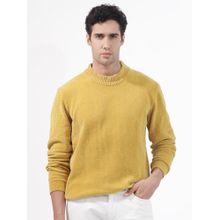 Rare Rabbit Chenee Primary Mustard Sweater