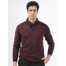 Rare Rabbit Denver Primary Maroon Sweater