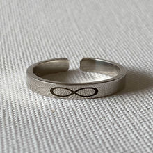 Tipsyfly Silver Infinity Men's Ring