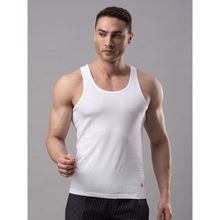 Underjeans by Spykar Cotton Vest - White