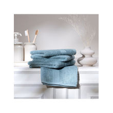 Feather & Spun Blue Organic Cotton - Face Towel (Pack of 4) (M)