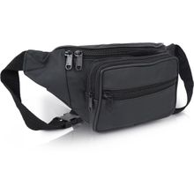 Cimoni Black Stylish Classy Unique Design Short trip Waist Bag For Unisex