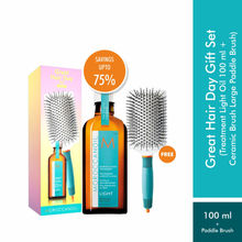 Moroccanoil Great Hair Day Set (Treatment + Ceramic Brush Large Paddle)