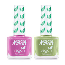 Nykaa Cosmetics Vegan Nail Enamel Combo - Turnip The Music & Avocuddle