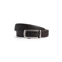 CAZZANO Brown Men Lether Belt with Slider Buckle